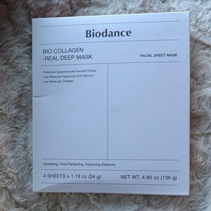 4 Biodance Bio-Collagen Real Deep Mask 4 sheets unopened & sealed box